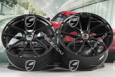 22-inch wheel rim set GT, 10J x 22 ET48 + 11,5J x 22 ET52, black satin-matt