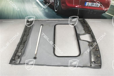 Dachverkleidung, coupé mit Schiebedach, Alcantara, metropolblau