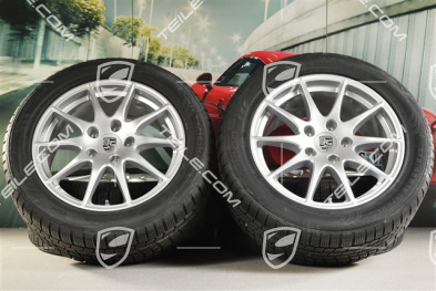 18" Panamera S, Winterräder Satz, 8J x 18 ET 59 + 9J x 18 ET 53 + Nokian Winterreifen 245/50 R18 + 275/45 R18, mit RDK-Sensoren