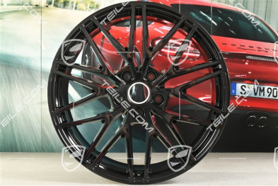 21" Felga Cayenne RS Spyder Design, 9,5J x 21 ET46, czarny wysoki połysk
