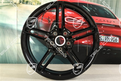 21-inch wheel rim Mission E Design, 9,5J x 21 ET60, Jet Black Metallic