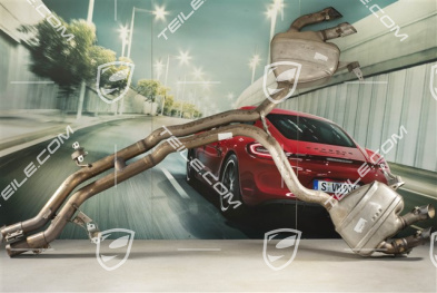Middle silencer Complete with Rear Silencer L+R, 3.0/3.6L 250/265/294/324kW