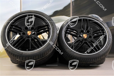 20" SportDesign Sommerräder Satz, Exclusive - in Schwarz Hochglanz, 8,5J x 20 ET51 + 11J x 20 ET70 + NEUE Pirelli Sommerreifen 245/35 R20 + 295/30 R20