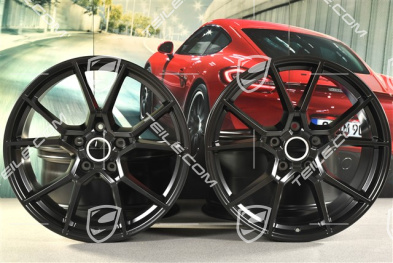 20" komplet felg Cayenne S, 10,5J x 20 ET64 + 9J x 20 ET50, czarny satynowy mat