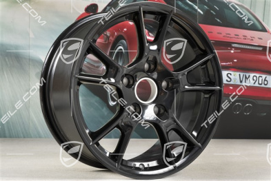 17" Felga Boxster-2, 8J x 17 ET40, czarny wysoki połysk