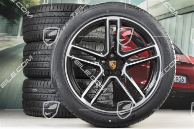 20-inch Turbo summer wheels set, rims 9J x 20 ET26 + 10J x 20 ET19 + Pirelli summer tyres 265/45 R20 + 295/40 R20, with TPMS