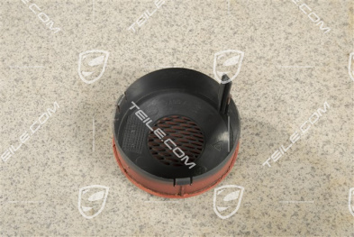 Rosette, Temperature sensor, Leather, Boxster red