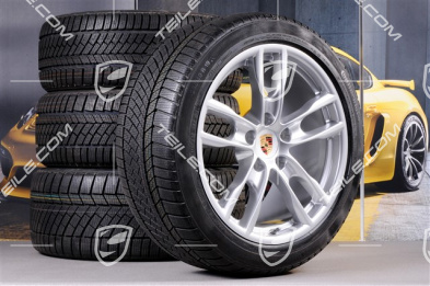 19" Winterräder Satz Boxster S, 8J x 19 ET57 + 9,5J x 19 ET45, Continental WinterContact Winterreifen 235/40 R19 + 265/40 R19, mit RDK-Sensoren