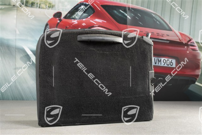 Notsitzrückenlehne, Raffleder, schwarz, Coupe, R
