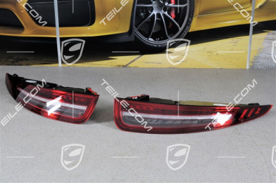 Rear light black-red, set (L+R)