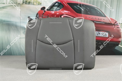 Back seat backrest, Coupe/Targa, Leatherette, Stone grey, R