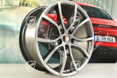 21" Felge Cayenne Exclusive Design, 9,5J x 21 ET46, vesuvgrau