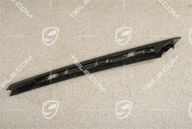Centre disc / trim for front bumper retaining frame, Black matte, R