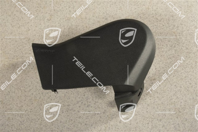 Front seat trim cover, outer, Black, L