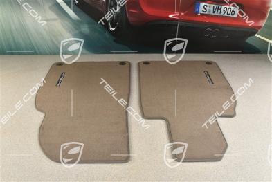 Fußmattensatz vorne (L+R), Achatgrau