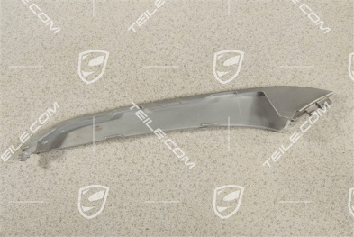 4 / 4S Facelift, Disc / cover upper for front bumper retaining frame, Titanium metallic, R