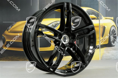 19" wheel, Turbo, 8J x 19 ET21, black high gloss