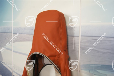 Backrest cover, outer part, basic seat, leather, terracotta, R