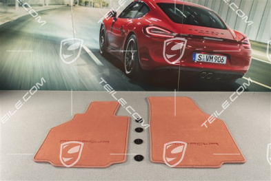 Fußmatten-Set, 2-teilig (996 und 986), "Boxsterrot"