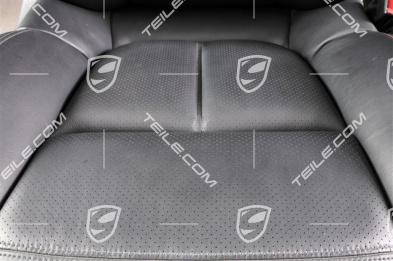 Seats, el. adjustable, leather, black, set (L+R)