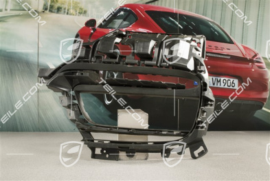 Front bumper retaining frame, lateral, L