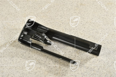 Abdeckung für Sitzschiene, Schwarz, Vorne, L