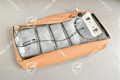 Lehnenbezug, Glattleder, Rücksitz / Rückenlehne, Sitzheizung, Sandbeige, L