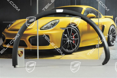 Wheel arch cover, Wider version, Black, Rear, L Wheel arch cover, Wider version, Black, Rear, L