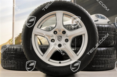 18" Panamera Winterräder Satz, 8J x 18 ET 59 + 9J x 18 ET 53 + NEUE Nokian Winterreifen 245/50 R18 + 275/45 R18, DOT/Bj. 2013