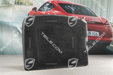 Back seat backrest, leather, black, Cabrio, R