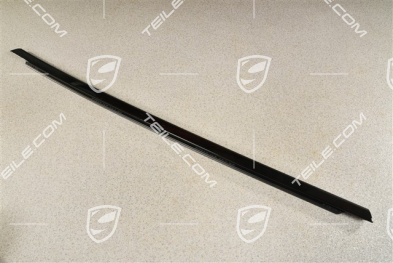 Rear door moulding trim in High gloss black, R