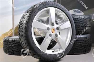 19" Winterräder Satz Cayman S, 8J x 19 ET57 + 9,5J x 19 ET45, Reifen Michelin Pilot Alpin 4 235/40 R19 + 265/40 R19, mit RDK-Sensoren