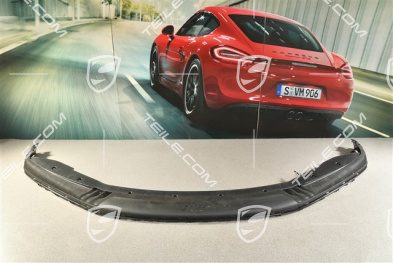 Front bumper spoiler / lower part trim, Black matte, Turbo
