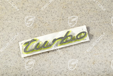 Schriftzug / Abzeichen / Emblem Aufkleber "TURBO", hybrid
