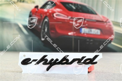 Emblem / logo "e-hybrid" Lateral, Glossy black, L