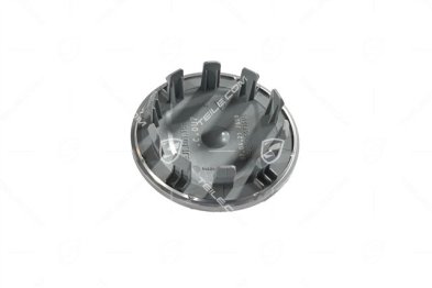 Wheel hub cap set, crest coloured, Platinsilver / silver