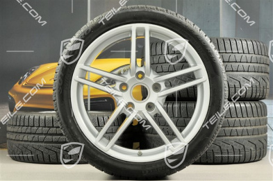 19-inch Carrera winter wheel set, 8,5J x 19 ET54 + 11J x 19 ET69 + NEW Pirelli winter tyres 235/40 R19 + 285/35 R19, with TPMS