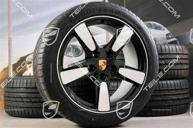 19-inch Cayman S "Sport Classic Look" summer wheel set, 8J x 19 ET57 + 9,5J x 19 ET45, tyres 235/40 ZR19 + 265/40 ZR19, without TPM