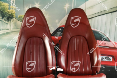 4200, Seats, el. adjustable, leather, memory, burgundy, set (L+R)