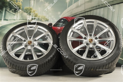 19" Boxster S Winterräder Satz, Felgen 8J x 19 ET57 + 10J x 19 ET45 + Continental WinterContact  TS 830P Winterreifen 235/40 R19 + 265/40 R19, DOT/Bj. 2018, Reifenprofil 7mm