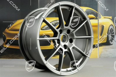 20" Felge "Spyder" / "718 Sport", 10,5J x 20 ET47, Platinum Seidenmatt