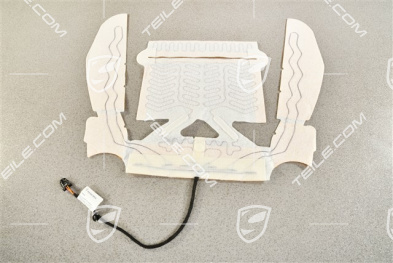 Seat heating mat, seat surface, L=R