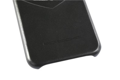 Snap on Case, iPhone XS Max, Leder, schwarz