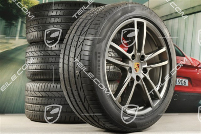 20-inch Cayenne Coupé Sport summer wheel set, rims 9J x 20 ET50 + 10,5J x 20 ET55 + Pirelli P Zero summer tyres 275/45 R20 + 305/40 R20, with TPMS