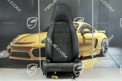 Sitz, manual einstellbar, Kunstleder-Alcantara, schwarz, R