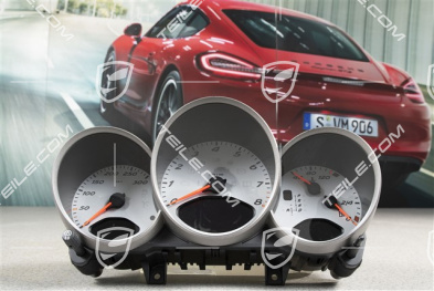 Instrument cluster complete, volcano grey, Boxster S / Cayman S, PDK Transmission