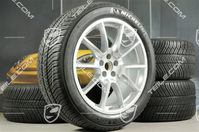 20" "Macan SportDesign" Winterräder Satz, Felgen 9J x 20 ET26 + 10J x 20 ET19 + NEUE Michelin Winterreifen 265/45 R 20 + 295/40 R 20, mit RDK-Sensoren