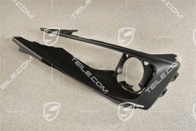 Disc / cover for front bumper retaining frame, Matt black, ACC, R