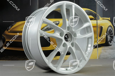 19" Boxster S III Felgensatz, 8J x 19 x ET 57 + 9,5J x 19 x ET 45, Felgenstern in Weiß