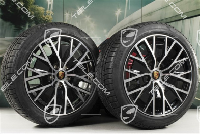 20" koła zimowe Turbo S Aero Design, komplet, felgi 9J x 20 ET54 + 11J x 20 ET60, opony zimowe Pirelli 245/45 R20 + 285/40 R20